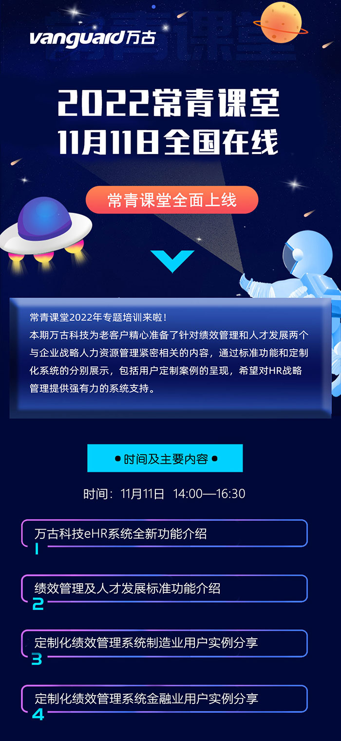 万古科技2022常青课堂